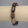 Agate Bracelet, Barrel Beads, diameter 18x13mm+-, length 18cm+- stretch