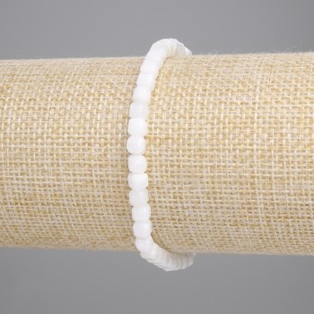 Adularia Bracelet Faceted Cube, Diameter 4x4mm+/-, Length 18cm+/- Stretch