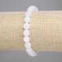Rock Crystal Bracelet Faceted Round Beads, Diameter 8mm+/-, Length 18cm+/- Stretch
