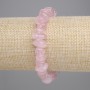 Rose Quartz Bracelet Chip Beads, Diameter 9-16x5-7mm+/-, Length 18cm+/- Stretch