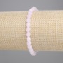 Rose Quartz Bracelet Faceted Beads, Diameter 6x5mm+/-, Length 18cm+/- Stretch
