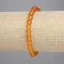 Citrine Bracelet, smooth round bead, diameter 6mm+-, length 18cm+- stretch