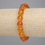 Bracelet Citrine smooth spheres 10mm, diameter 10mm±, length 18cm± stretch