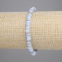 Bracelet with Scarab shell Scarparo rondelle, diameter 5x2mm+-, length 18cm+- stretch