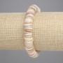 Bracelet with Cowrie Shells Scafarca Rondel, diameter 10x2mm,+-, length 18cm+- stretch