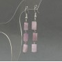 Kunzite Cut Earrings 10×6mm, length 60cm