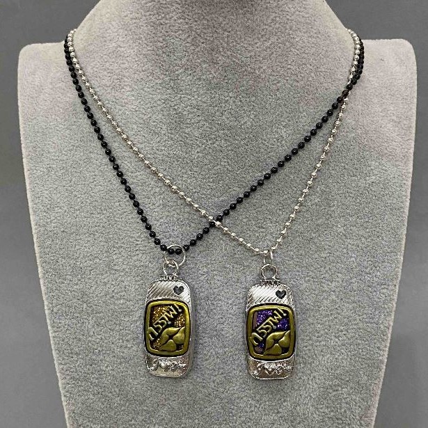 Matching Friendship Pendants, length 48 cm ±, pendant 40×20 mm ±
