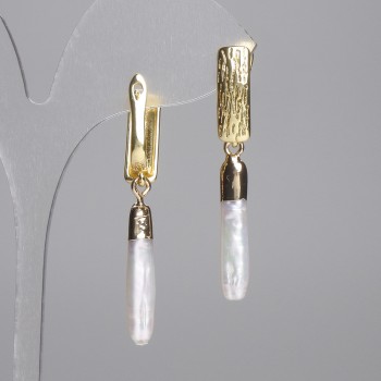 Baroque Pearl Earrings 25×5, 5mm±, length 50mm± (assorted sizes)