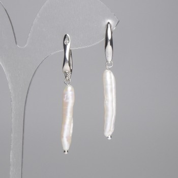 Baroque Pearl Earrings 27x5mm±, length 45mm± (assorted sizes)