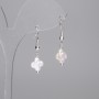 Baroque Pearl Clover Earrings 10mm+-, length 30mm+-