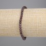 Garnet Bracelet, Faceted Bead 4mm+/-, Length 18cm +/- Stretch