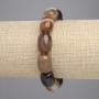 Agate Bracelet, Barrel 15x12mm+/-, Length 18cm +/- Stretch