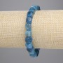 Apatite Bracelet, Cube 7x7mm+/-, Length 18cm +/- Stretch