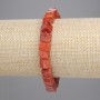 Sponge Coral Cube Bracelet, 7-7.5x7-7.5mm +-, Length 18cm +- Stretch