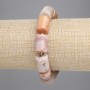 Fossilised Coral Cylinder Bracelet, 16-17x11.5-12mm +-, Length 18cm +- Stretch