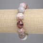 Fossilised Coral Smooth Bead Bracelet, 14mm Diameter +-, Length 18cm +- Stretch
