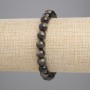 Pressed Tiger's Eye Smooth Bead Bracelet, 8mm Diameter +-, Length 18cm +- Stretch