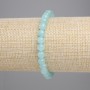 Amazonite Smooth Bead Bracelet, 6mm Diameter +-, Length 18cm +- Stretch