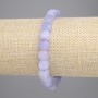 Aquamarine Cube Bracelet, 7.5x7.5mm Diameter +-, Length 18cm +- Stretch