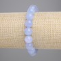 Aquamarine Smooth Bead Bracelet, 10.5mm Diameter +-, Length 18cm +- Stretch