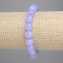 Aquamarine Bracelet, smooth round bead, diameter 10mm+-, length 18cm+- stretch