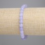 Aquamarine Bracelet, smooth round bead, diameter 6.5mm+-, length 18cm+- stretch