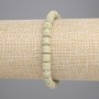 Bracelet of Green Volcano Lava Cylinders, diameter 6x6mm, length 18cm, stretch