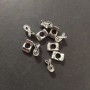 Finish Pandora bead insert 6×7×11mm silver colour packaging 20g ±10pcs