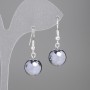 Hematite Smooth Bead Earrings, 12mm diameter, 33mm length