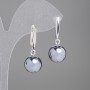 Terahertz Earrings, smooth bead, diameter 12mm±, length 30mm±