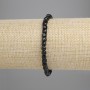 Faceted Tourmaline Cube Bracelet, diameter 4×4 mm, stretch length 18 cm