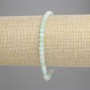 Emerald Bracelet Faceted Cube, 4x4mm, stretchy, 18cm