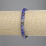 Sodalite Bracelet Cylindrical Beads, 6x6mm diameter ±, length 18cm ± stretch
