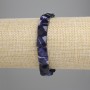 Bracelet Sodalite Faceted Square, 8.5–10×8.5–10 mm, 18 cm long ± stretch