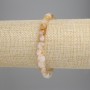 Citrine Bracelet, Faceted Cube, Diameter 6x6mm+/-, Length 18cm+/- Stretch
