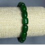 Chrysoprase Barilo Bead Bracelet, 10×8mm, stretchy, 18cm long