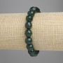 Bracelet Jadeite Faceted Bead, diameter 9.5mm±, length 18cm±, stretch