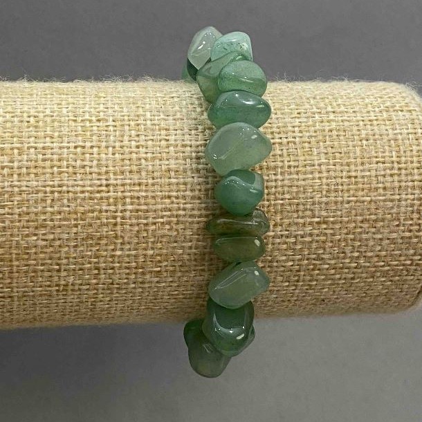 Nephrite Bead Bracelet 10-14×4-8mm +-, length 18cm ± stretch