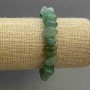 Nephrite Bead Bracelet 10-14×4-8mm +-, length 18cm ± stretch
