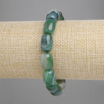 Agate Barillo Bracelet 13×10 mm, stretch length 18 cm