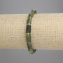 Jadeite Bead-cut Bracelet, 8.5–10×5mm±, 3mm beads, length 18cm±, stretch
