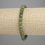 Jade Bracelet, Smooth Round Beads, Diameter 6mm+/-, Length 18cm+/- Stretch