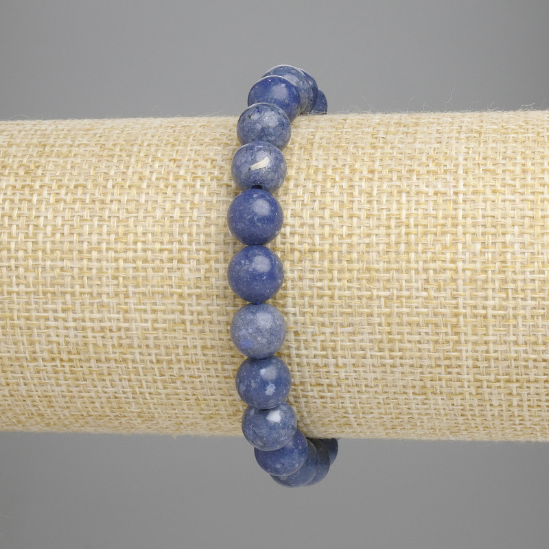 Spongy Coral Bracelet Smooth Bead 8mm ±, length 18cm ±, stretch