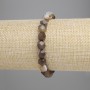 Agate Bracelet Multisided Beads, diameter 8x7mm +-, length 18cm +-/ stretch