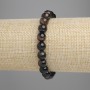Agate Bead Bracelet smooth balls, 8mm diameter ±, length 18cm ±, stretch
