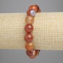 Agate Bracelet Smooth Bead, diameter 12mm, length 18cm, stretch