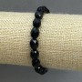 Agate Bracelet (loose) Bohemian glass faceted grain beads, 9.5×8mm diameters, length 18cm, stretch
