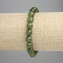 Jadeite Bracelet Smooth Bead, Ø8mm±, Stretch Band, 18cm+