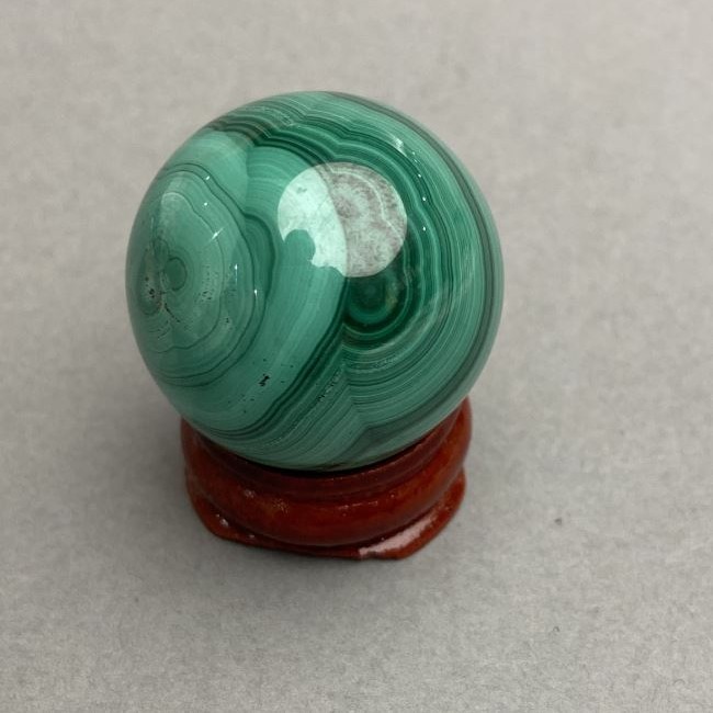 Malachite Decorative Sphere, diameter 29mm±, weight 49 g
