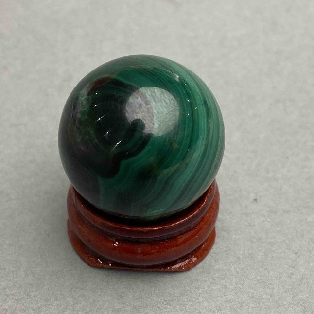 Malachite souvenir ball, diameter 25mm±, weight 33 g